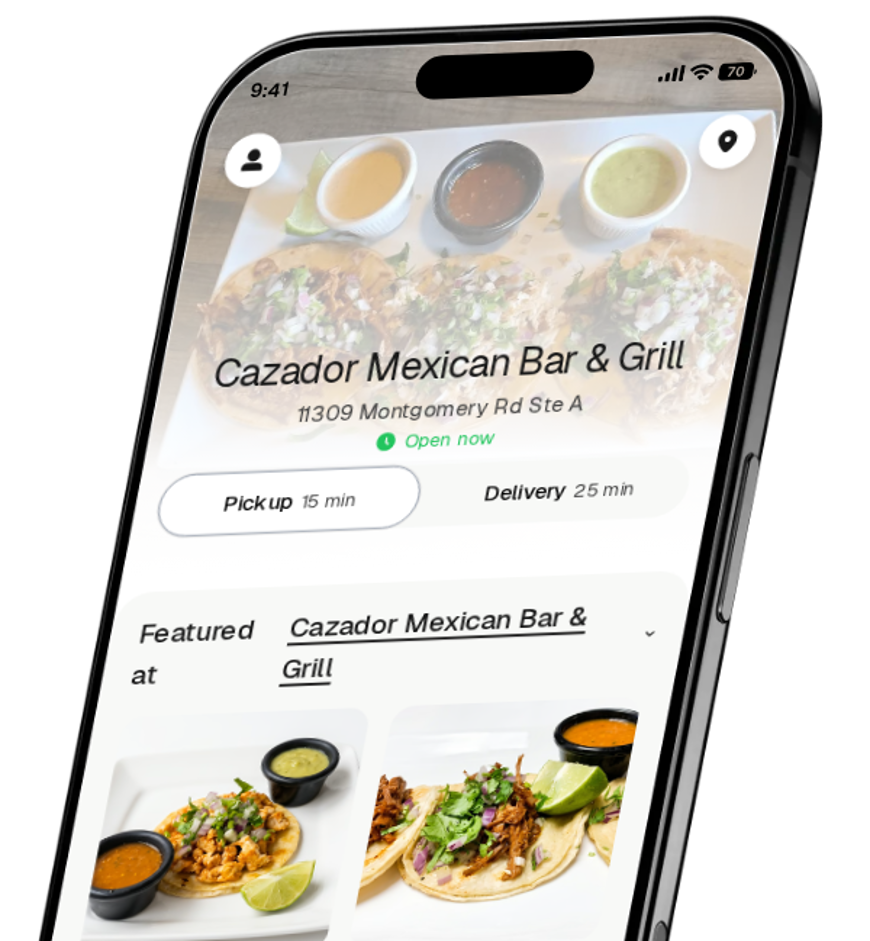 Cazador Mexican Bar & Grill app preview